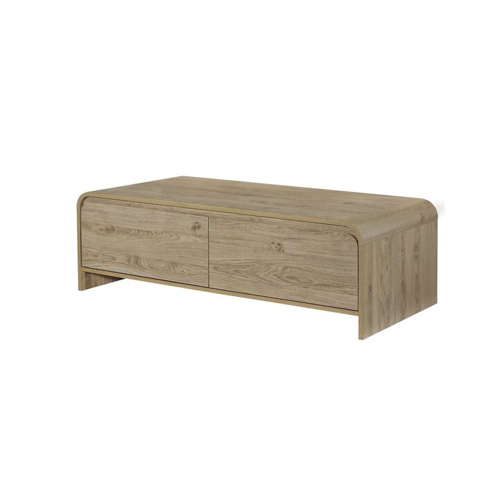 New Classic Furniture Mara 47.25 in. Natural Rectangular Wood Coffee Table