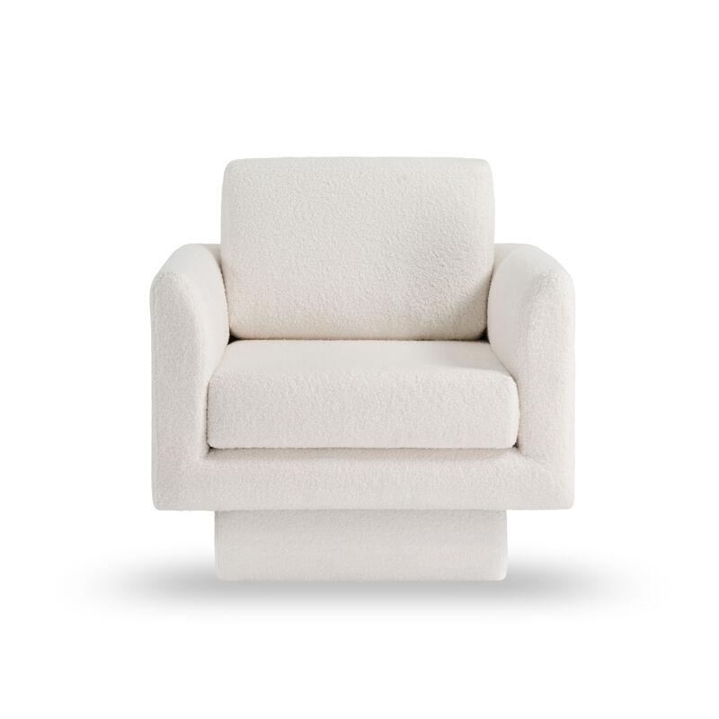 Merax 360 Degree Modern Teddy Swivel Accent Chair