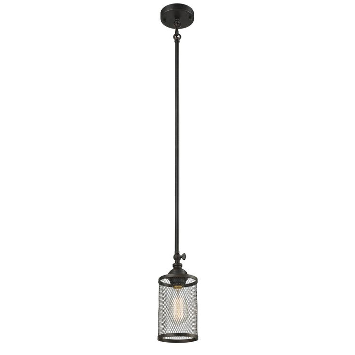 57" Black Garth Mesh Pendant Ceiling Light Fixture