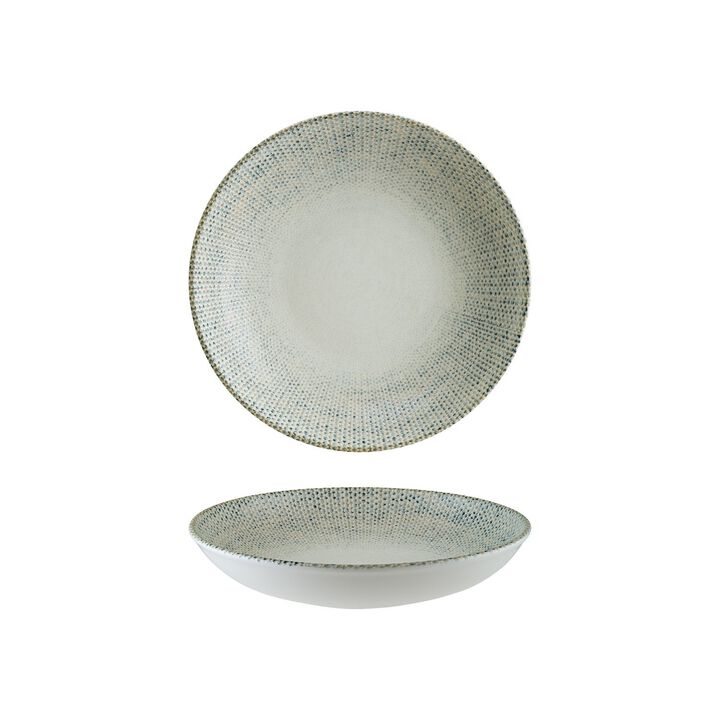 Sway dia.10" h:2" 44 oz. Round Decorated Porcelain Bowl (Set of 2)