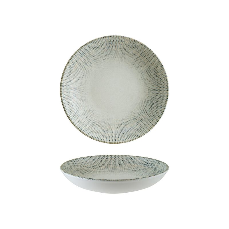 Sway dia.10" h:2" 44 oz. Round Decorated Porcelain Bowl (Set of 2)