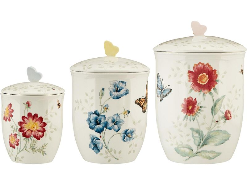 Lenox Butterfly Meadow 3-Piece Canister Set, Multi