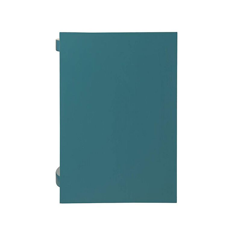 Becci End Table, Teal-Benzara