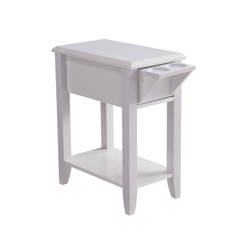 Chairside Table White