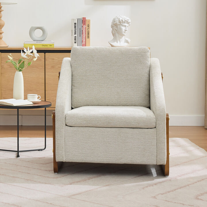 Merax Modern Upholstered Chenille Armchair Accent Leisure Chair
