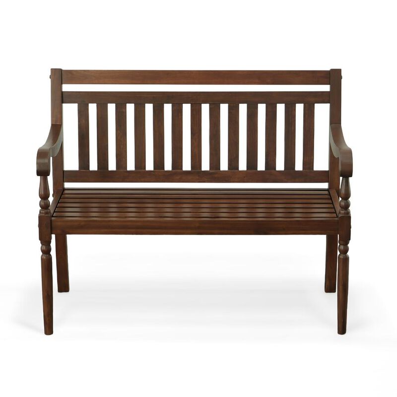 Carolina Living Belmont Outdoor Wooden Bench - Elm