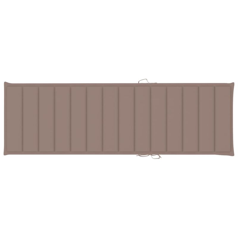 vidaXL Sun Lounger Cushion Taupe 78.7"x23.6"x1.6" Fabric