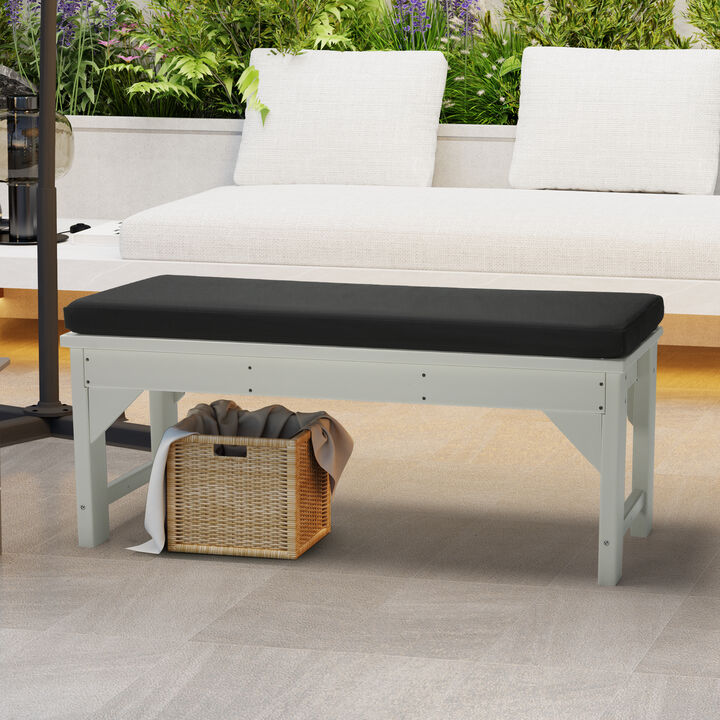 WestinTrends Water Repellent Outdoor Patio Bench Seat Cushion, 43 x 18
