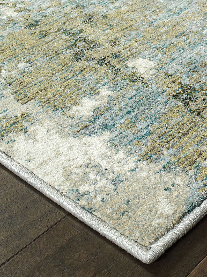 Evolution 3'3" x 5'2" Blue Rug