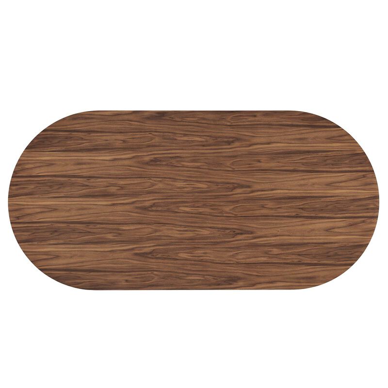 Modway - Senja 95" Oval Dining Table Walnut