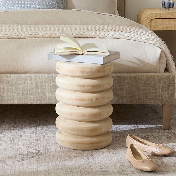 Mojave Wood Side Table