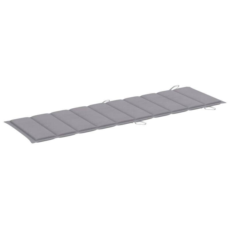 vidaXL Sun Lounger Cushion Gray 73.2"x22.8"x1.6"