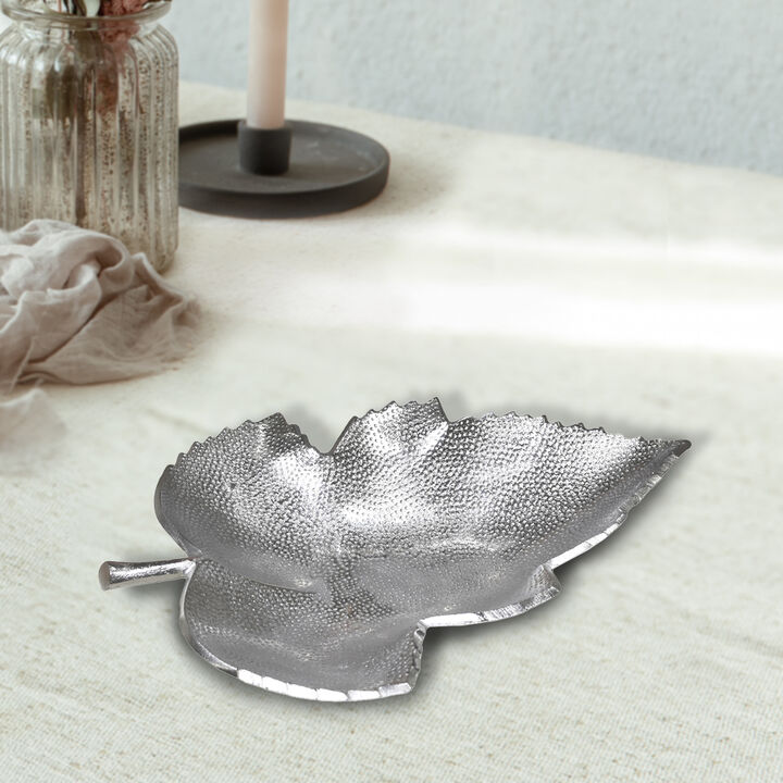 Handmade Decorative Gold Color Coated 6.69 x 5.11 x 0.9 Inches Aluminium Tray 057AB BBH Home's