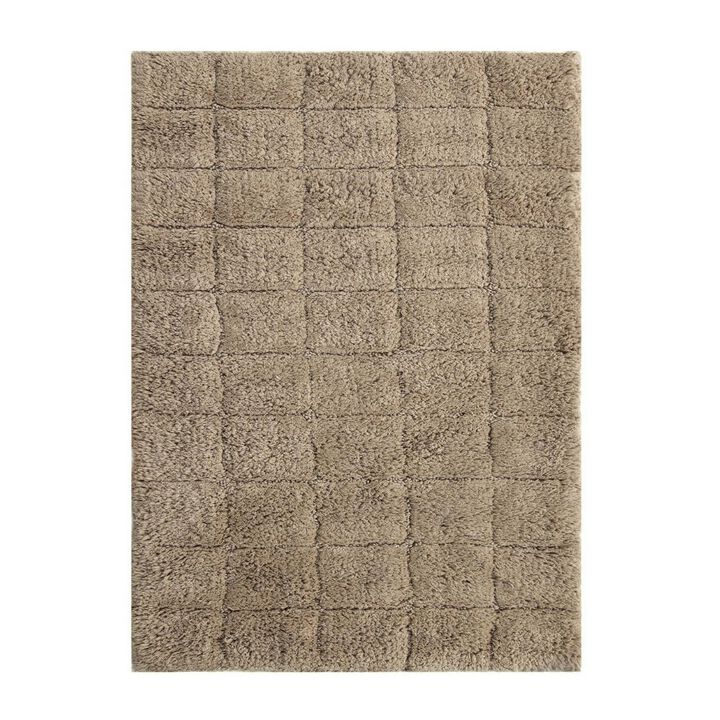Knightsbridge Summer Tile 220 GSF Non Skid Back Bath Rug 24 x 40 - White