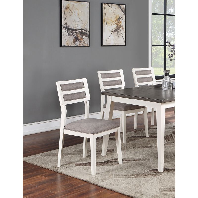 Beautiful Unique Set Of 2 Side Chairs And Kitchen Dining Room Furniture Ladder Back