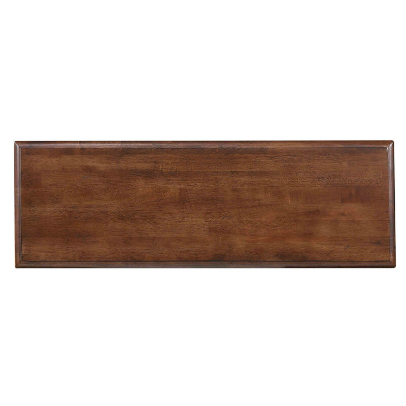 Simply Brook Amish Brown Dining Bench 18 in. X 42 in. X 14 in.