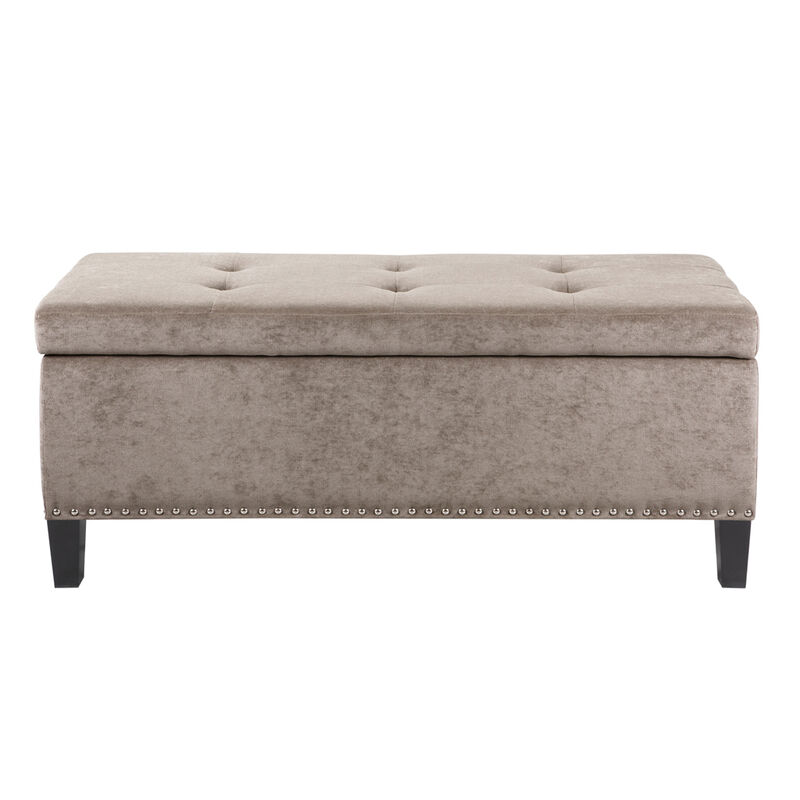 Gracie Mills Sanford Modern Tufted Storage with Soft-Close