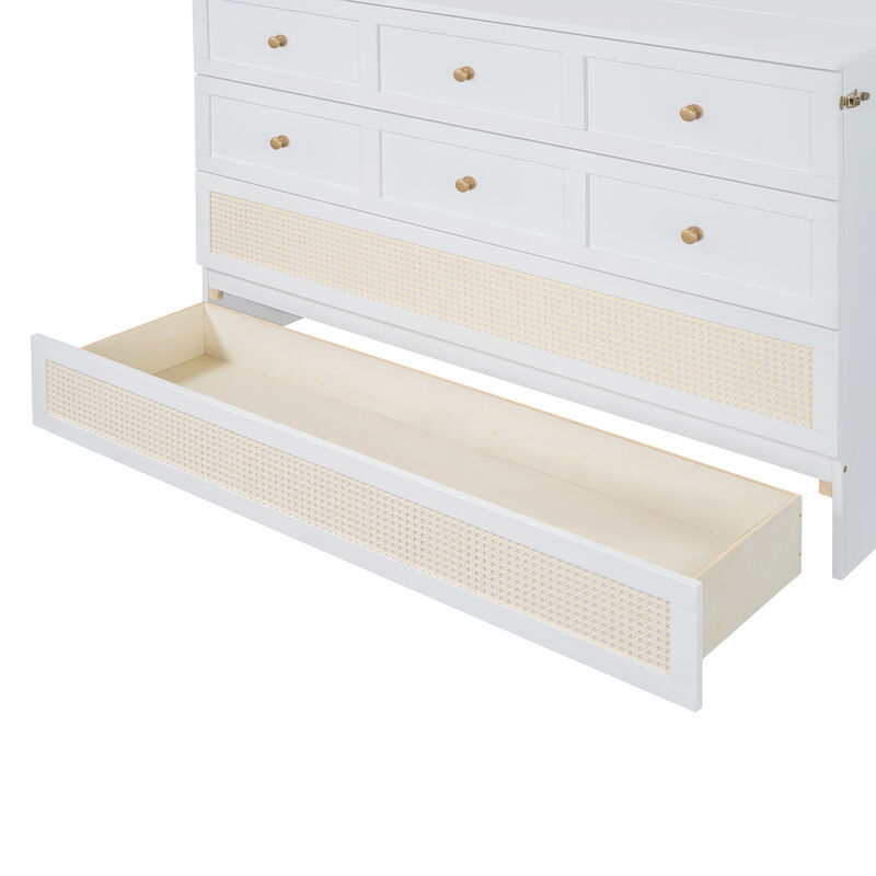 Merax Murphy Bed with Large Drawers