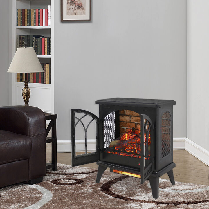 Streamdale 24 Inch 3D Infrared Electric Stove With Remote Control 0002