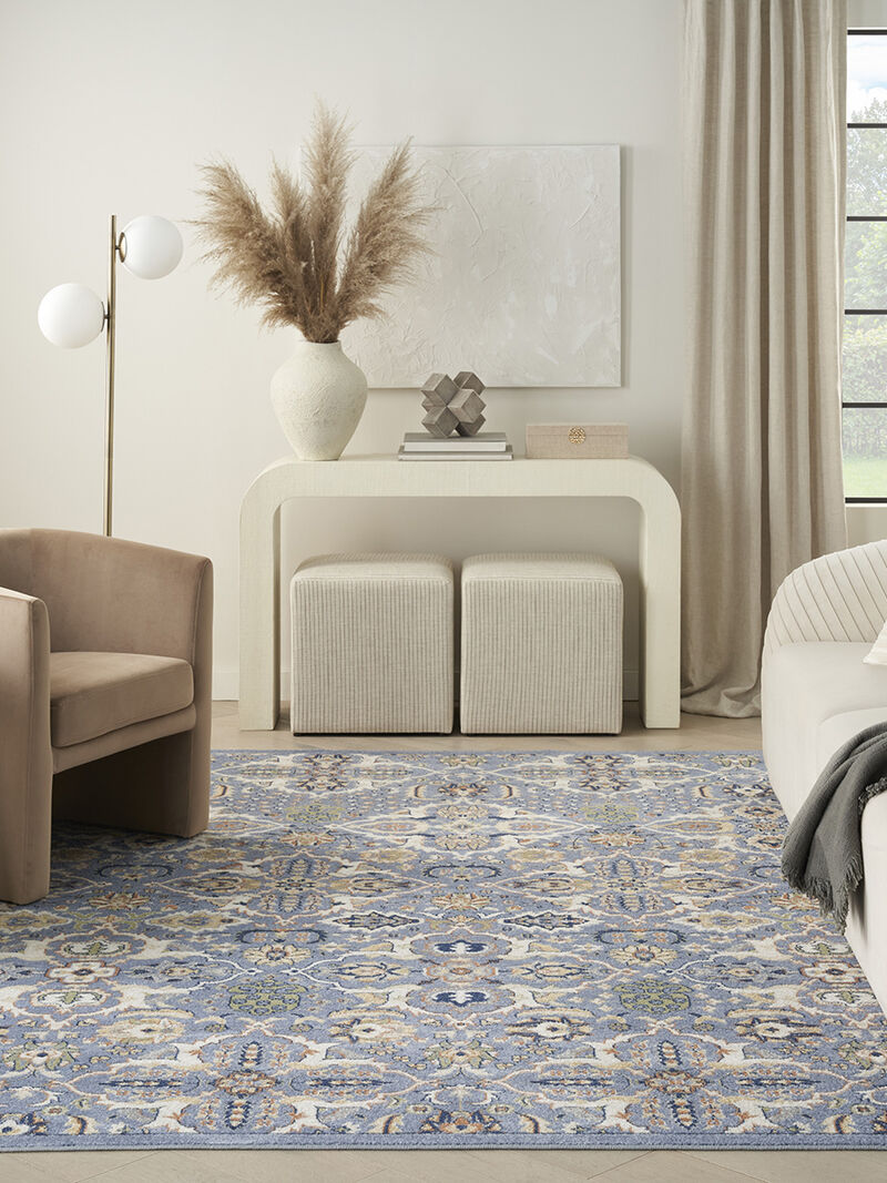 Allur ALR03 Light Blue 6' x 9' Rug