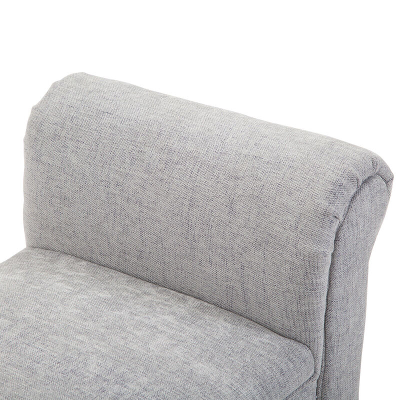 52" Modern Rolled Arm Bench Bed End Ottoman Sofa Seat Footrest Bedroom Entryway
