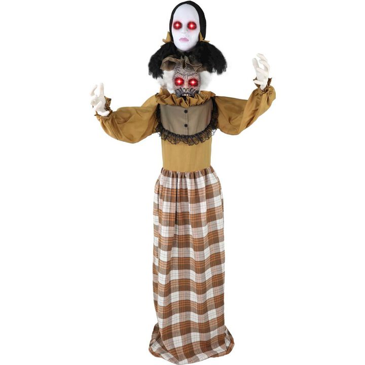 Haunted Hill Farm 5.2FT Anim Pop Up Head Woman