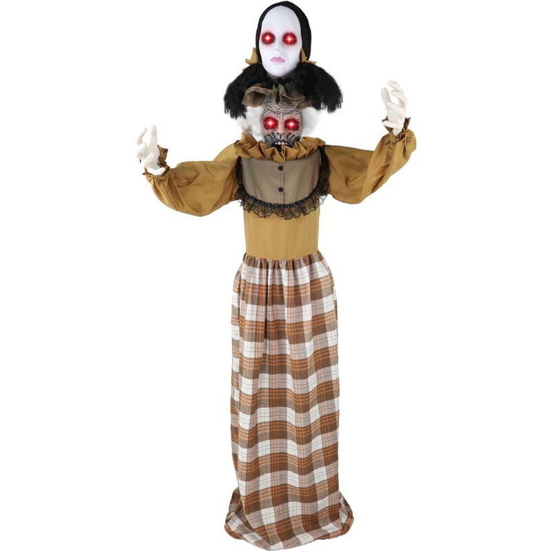 Haunted Hill Farm 5.2FT Anim Pop Up Head Woman