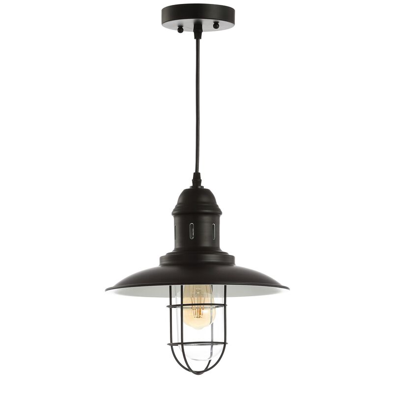Deere Adjustable Iron/Glass Cage Light LED Pendant
