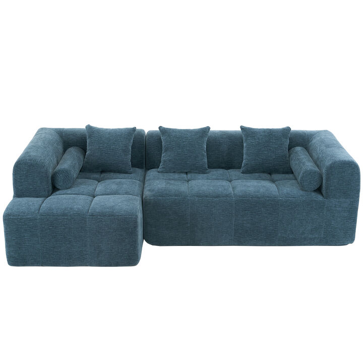 Merax Full-Compressed Sofa Modular Sectional Sofa