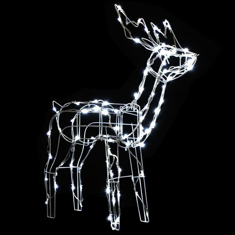 Meyi 3pc Outdoor Reindeer Family Christmas Decor, 229 Cool White LED - Benzara