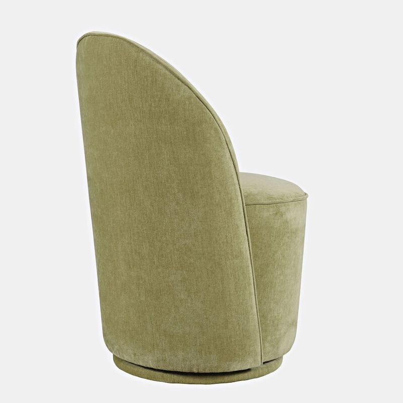 Jofran Landon Mid-Century Modern Upholstered Swivel Dining Chair (Set of 2)