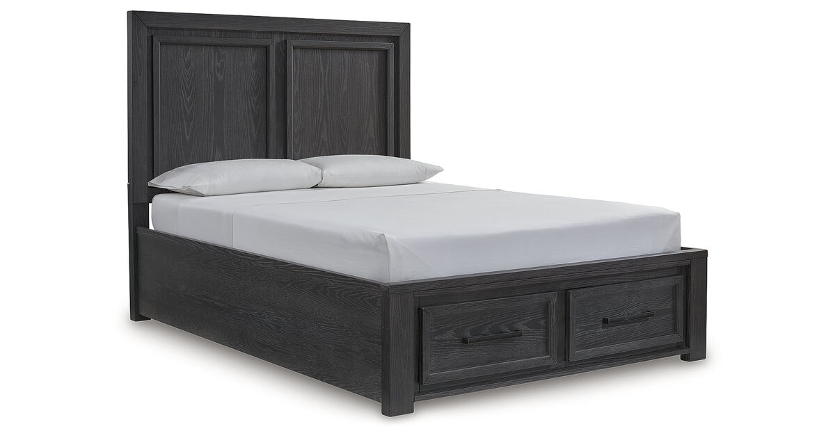 Foyland Queen Panel Storage Bed