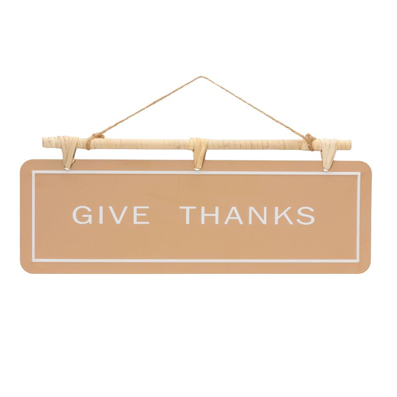 Live Simply and Give Thanks Sign – Set of 2 Iron Wall Art for Rustic Fall, Farmhouse, and Autumn-Inspired Decor