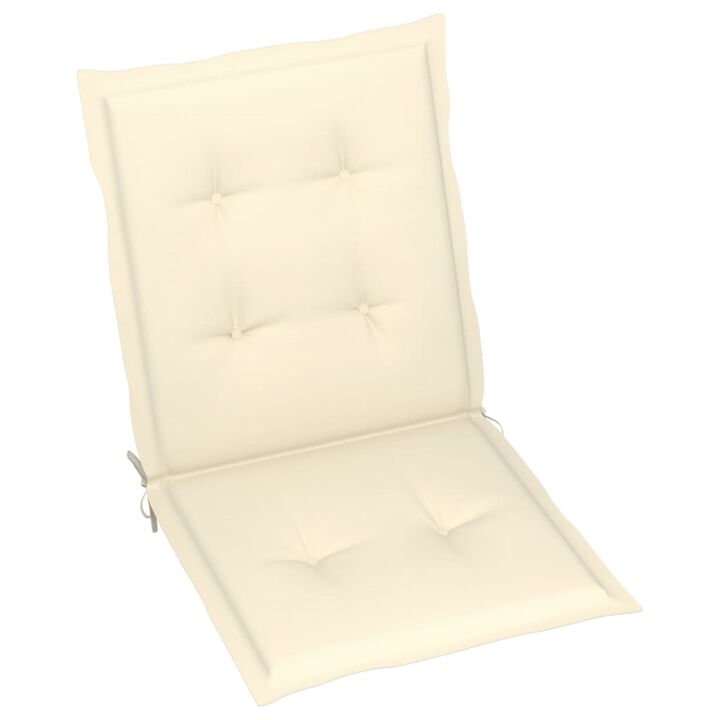 vidaXL Garden Chair Cushions 6 pcs Cream 39.4"x19.7"x1.6"