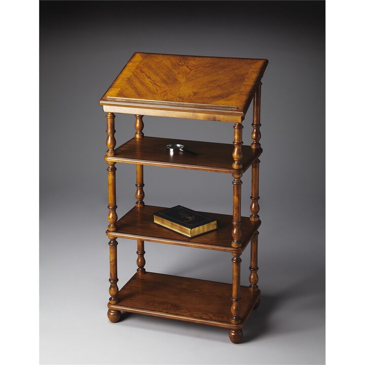 Vintage Oak Library Stand, Belen Kox