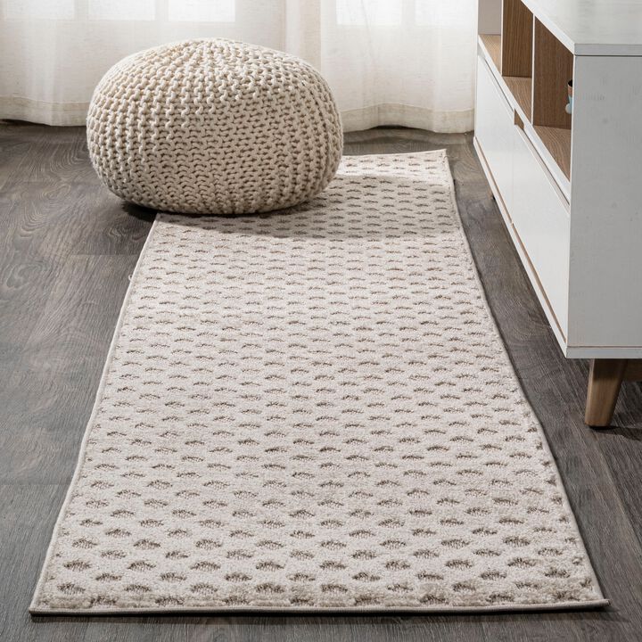 Rabat High-Low Pile Mini Diamond Trellis Area Rug