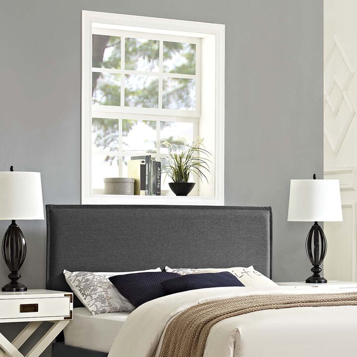 Modway - Camille Full Upholstered Fabric Headboard Gray