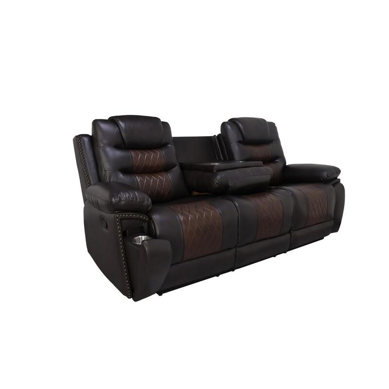 New Classic Furniture Nikko Sofa W/Pwr Fr-Brown