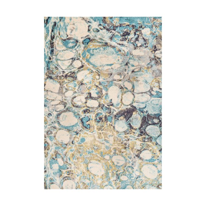 Pebble Marbled Abstract Area Rug
