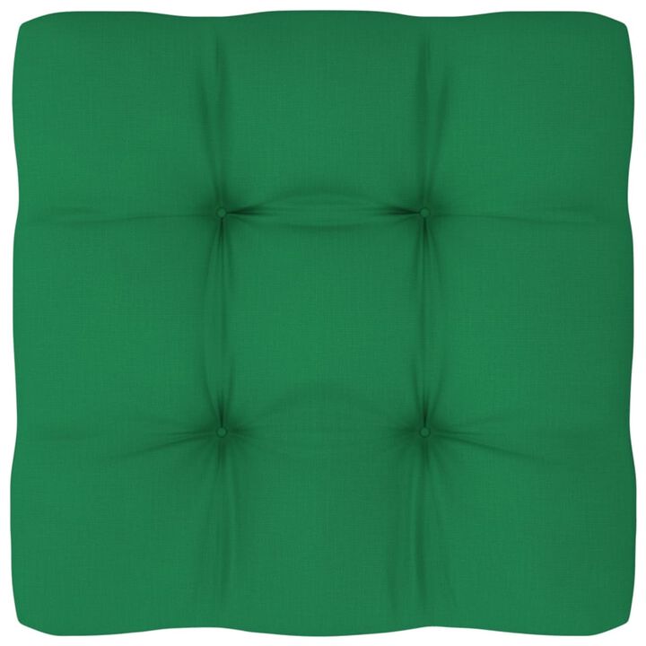 vidaXL Pallet Sofa Cushion Green 31.5"x31.5"x4.7"