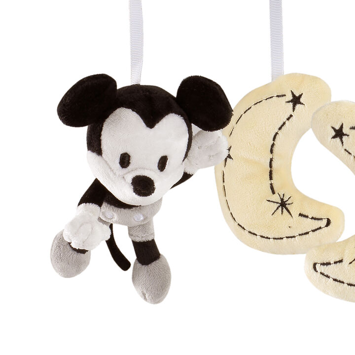 Disney Baby Mickey Mouse Gray/Yellow Musical Baby Crib Mobile by Lambs & Ivy
