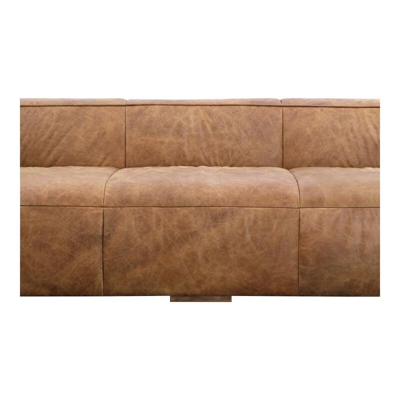 Bolton Cappuccino Top-Grain Leather Sofa, Belen Kox
