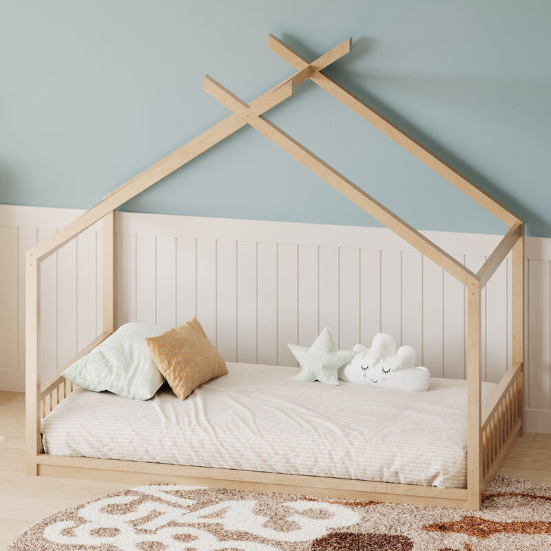 Merax Montessori Style House Floor Bed