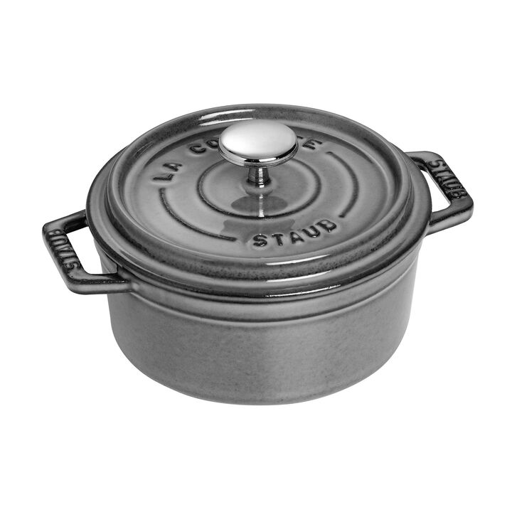 Staub Cast Iron 0.5-qt Round Cocotte - Matte Black Staub Cast Iron 0.5-qt Round Cocotte - Matte Black