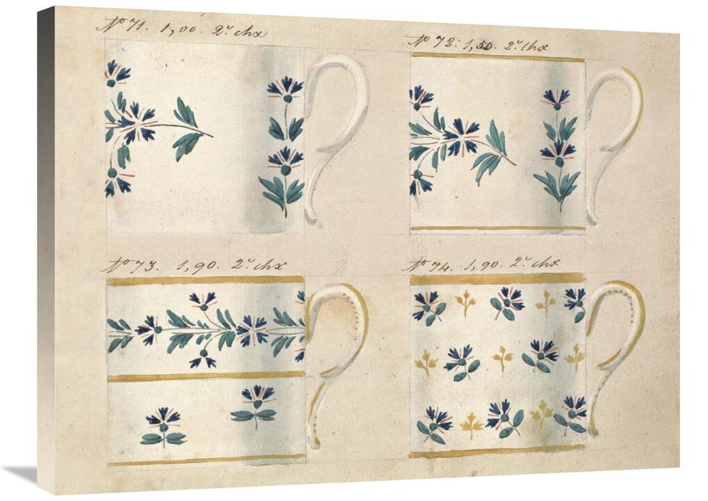 Quatre tasses du 1er choix, ca. 1800-1820-Canvas Art-32x24