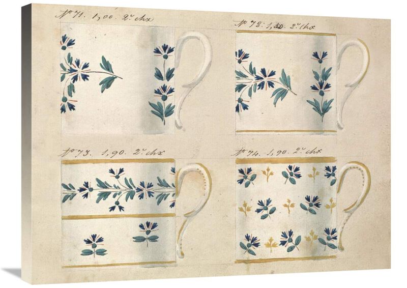Quatre tasses du 1er choix, ca. 1800-1820-Canvas Art-32x24