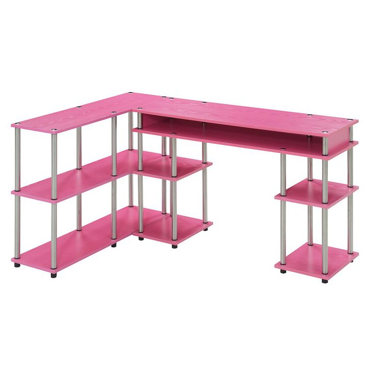 Convenience Concepts Designs2Go No Tools Desk and Console Table Set