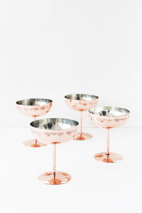Coppermill Kitchen Vintage Inspired Coupe Glass Se/2