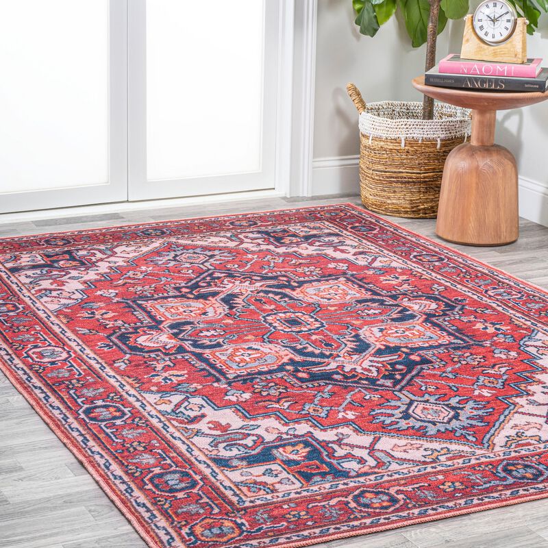 Cirali Ornate Large Medallion Machine-Washable Area Rug