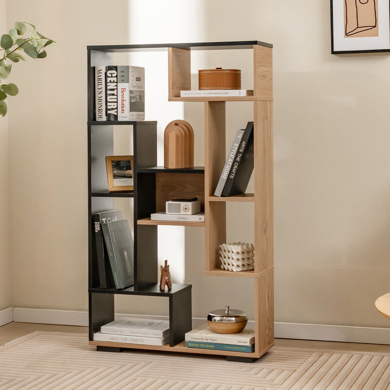 47-Inch Tall Bookshelf for Home Office Living Room